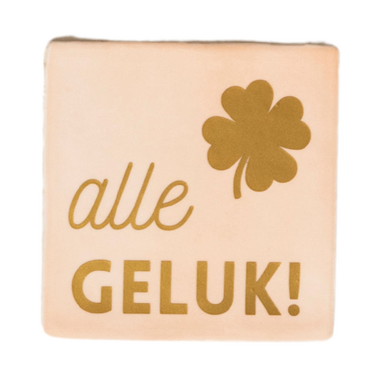 Tegeltje 'Alle geluk'