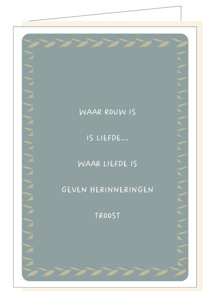 Memoria Waar Rouw is, is Liefde