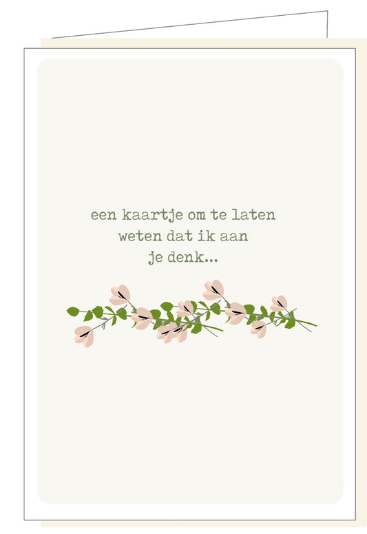 Memoria Een Kaartje om te Laten Weten dat ik aan je Denk