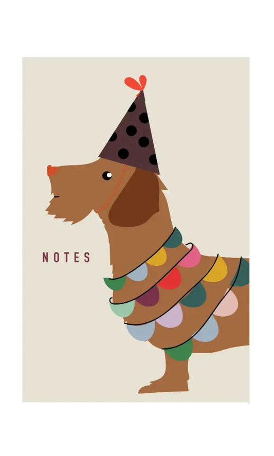 Mailbox Notitieblokje 'Feesthond'