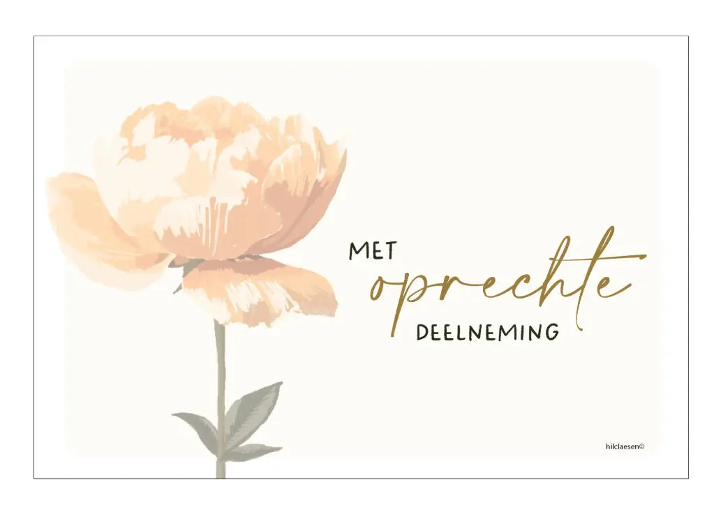 Hil Claesen Met oprechte deelneming