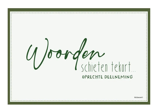 Hil Claesen Woorden schieten tekort