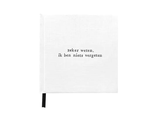 Ik pak je in - Notitieboek 'Zeker weten....'