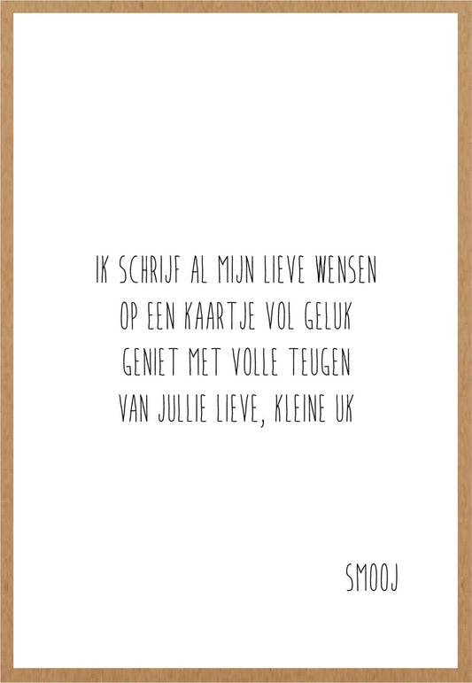 Smooj Ik Schrijf al mijn Lieve Wensen