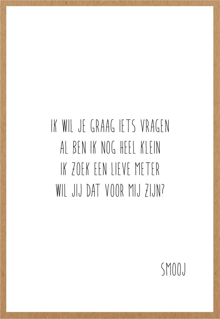 Smooj Ik wil je Graag iets Vragen (Meter)
