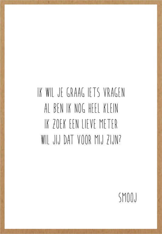 Smooj Ik wil je Graag iets Vragen (Meter)