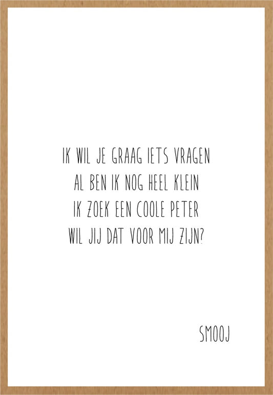 Smooj Ik wil je Graag iets Vragen (Peter)