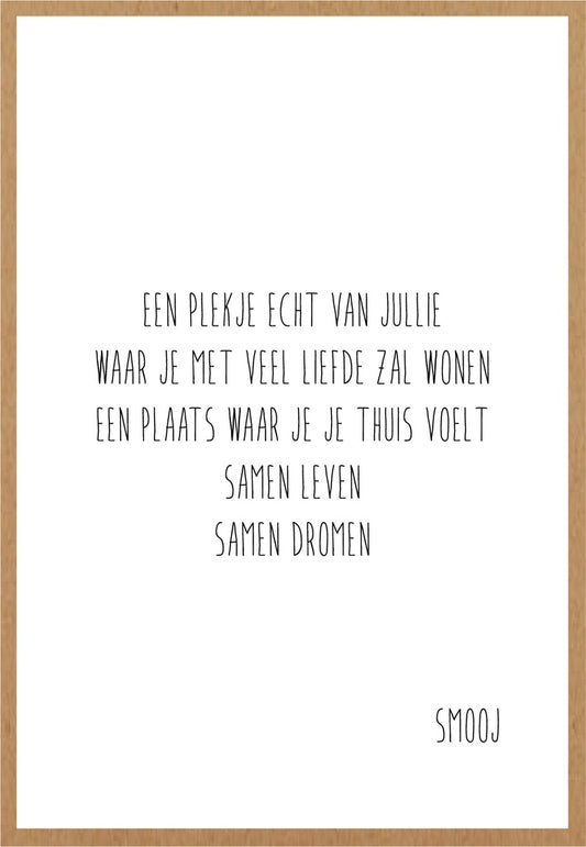 Smooj Een Plekje echt van Jullie