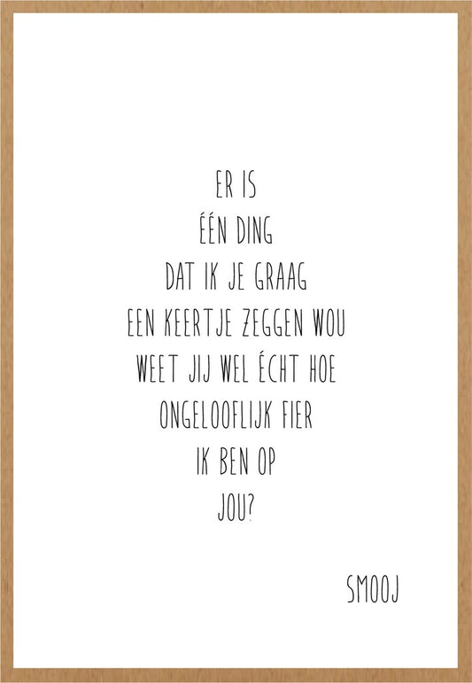 Smooj Er is één Ding
