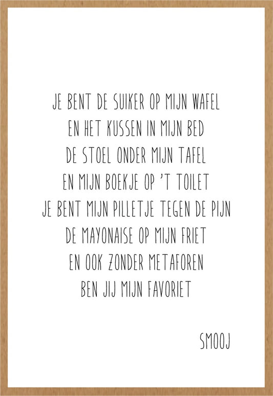Smooj Je bent de Suiker op mijn Wafel