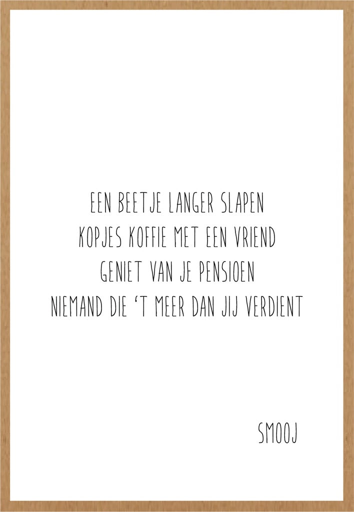 Smooj Een beetje langer Slapen
