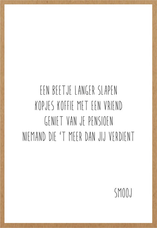 Smooj Een beetje langer Slapen