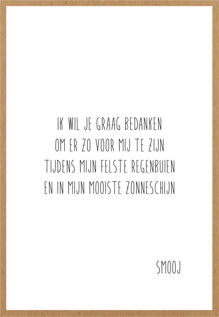 Smooj Ik wil Je graag Bedanken