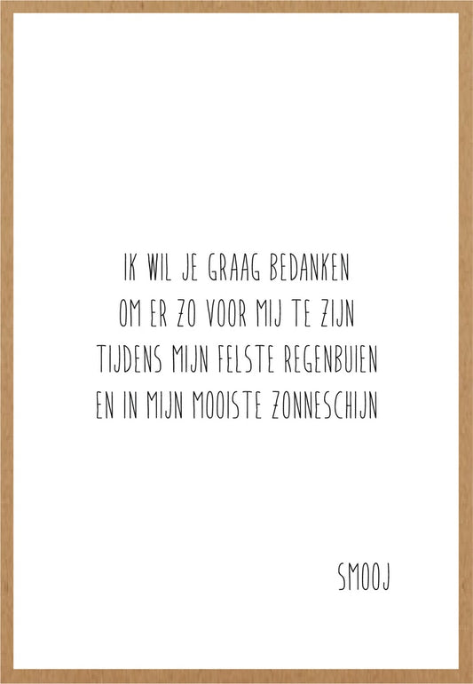 Smooj Ik wil Je graag Bedanken