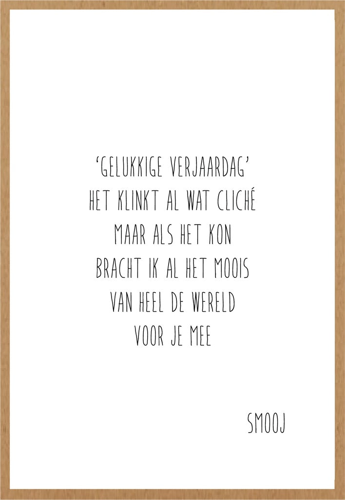 Smooj Gelukkige Verjaardag