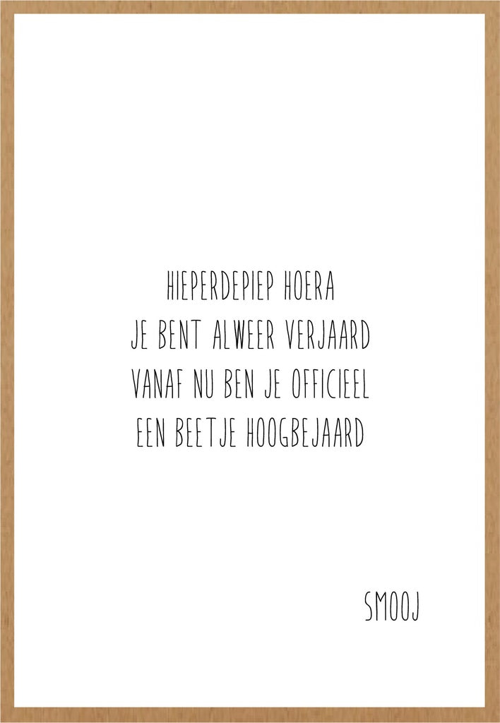Smooj Hieperdepiep Hoera