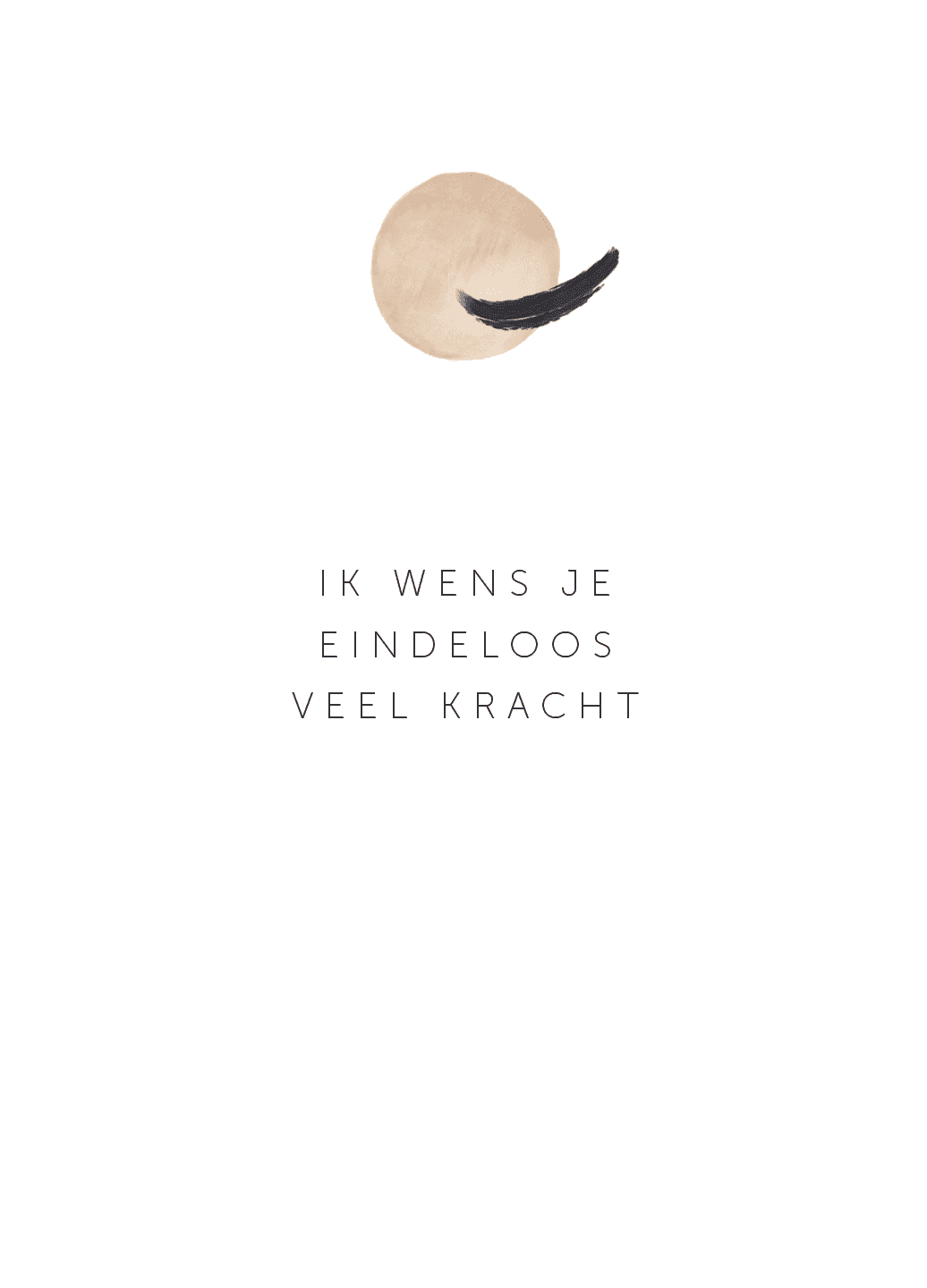 Roosmarijn Ik wens je eindeloos veel kracht - troostkaartje