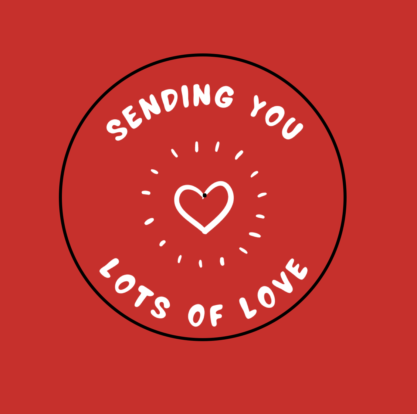 Vivir Sfeer - Een berichtje in een sfeerlichtje 'Sending you lots of love'