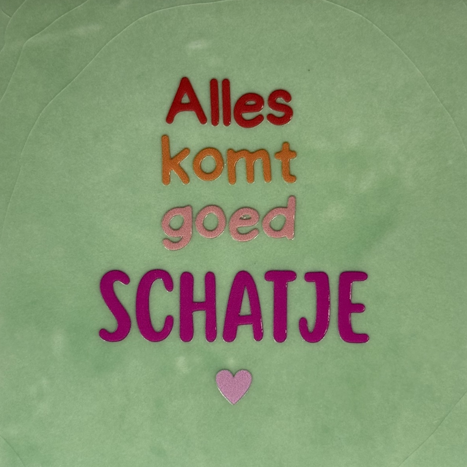 Yett Tegeltje 'Alles komt goed schatje'