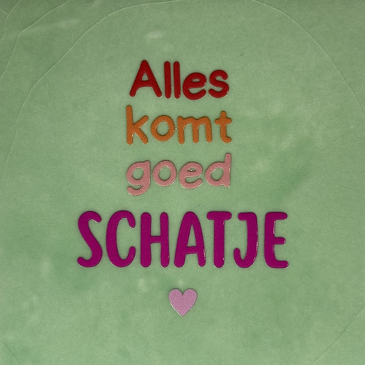 Yett Tegeltje 'Alles komt goed schatje'