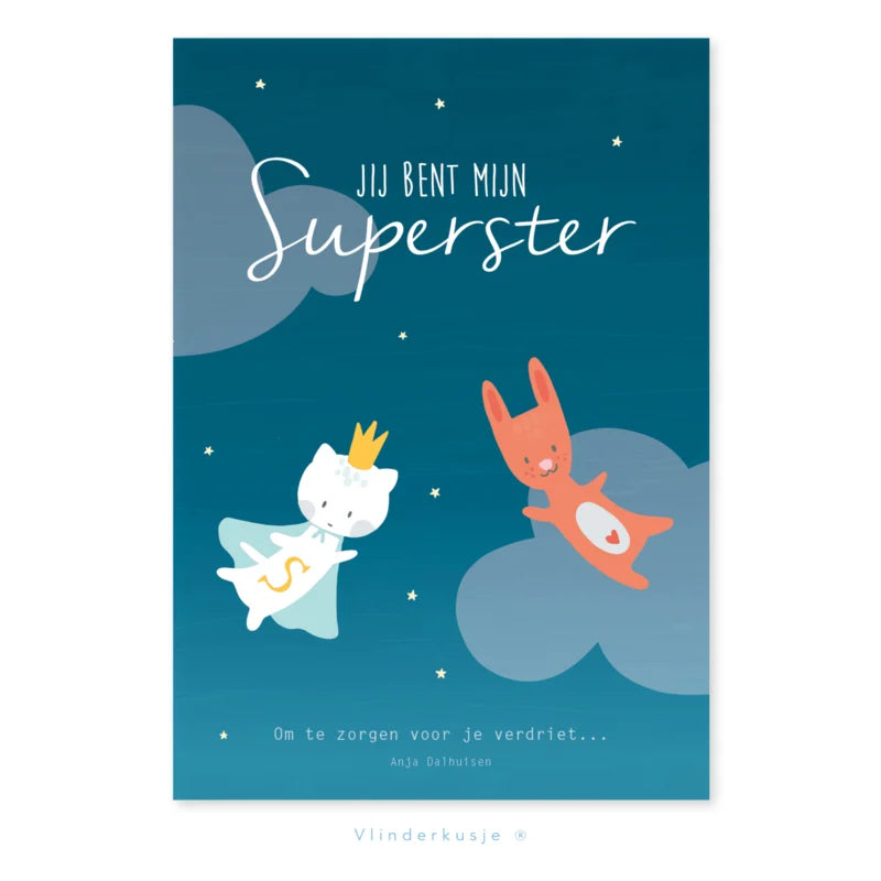 Vlinderkusje Kinderboekje 'Jij bent mijn superster'