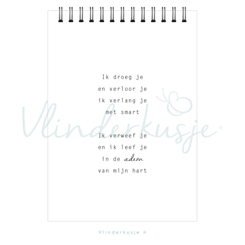 Vlinderkusje Gedichtenbundel 'Wolkenkusjes'