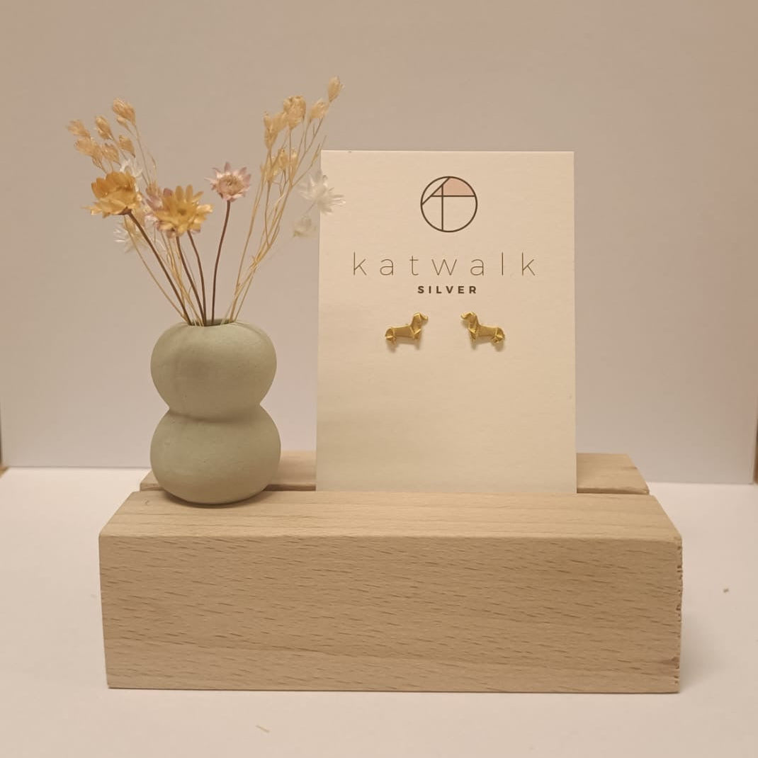 Katwalk Oorbellen Hond Goud