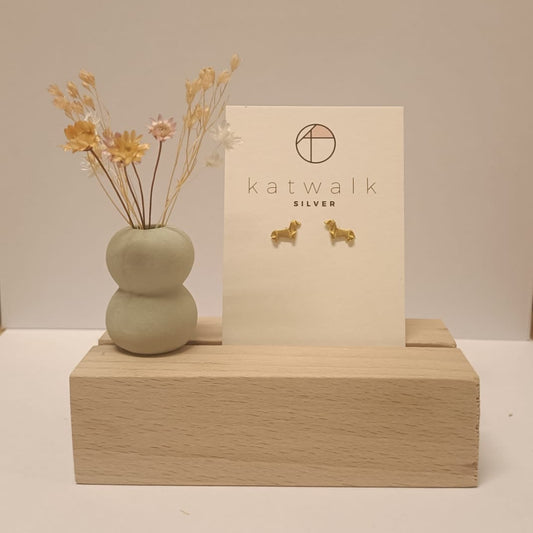 Katwalk Oorbellen Hond Goud