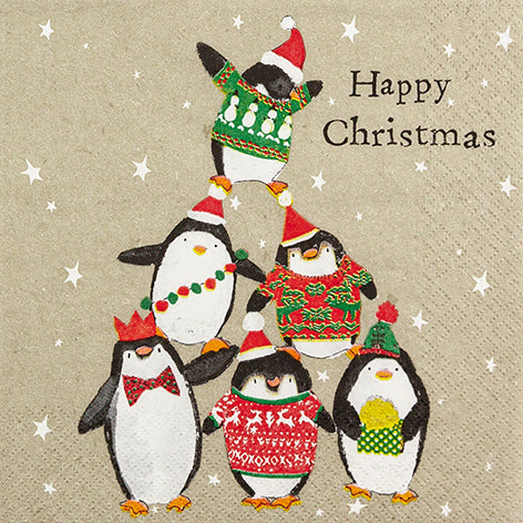 Home Fashion Servetten 'Happy Penguins'
