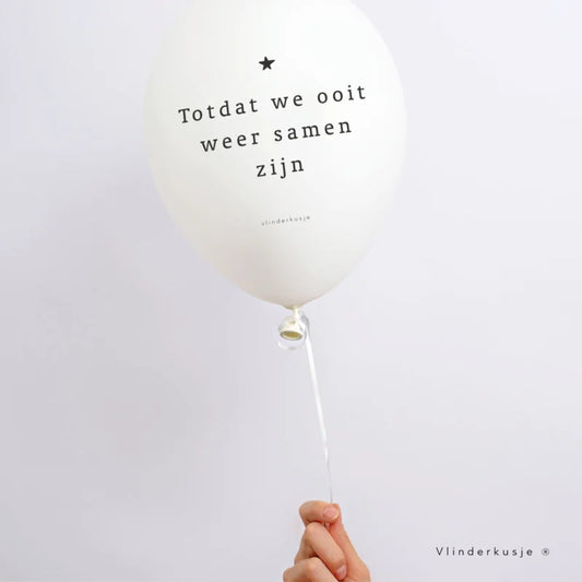 Vlinderkusje Ballon 'Totdat we ooit weer samen zijn'