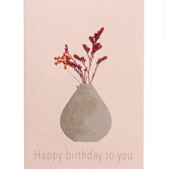 Räder Vasenkaart 'Happy Birthday to you'
