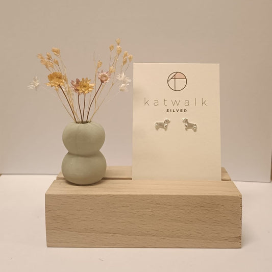 Katwalk Oorbellen Hond Zilver