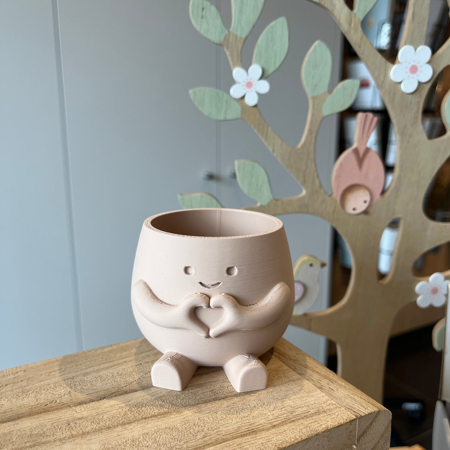 Thieu Lab 'Cozy vriendje Hearty' - klein - army beige