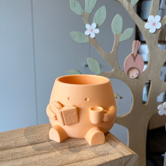 Thieu Lab 'Cozy vriendje Cozy Reader' - klein - peach