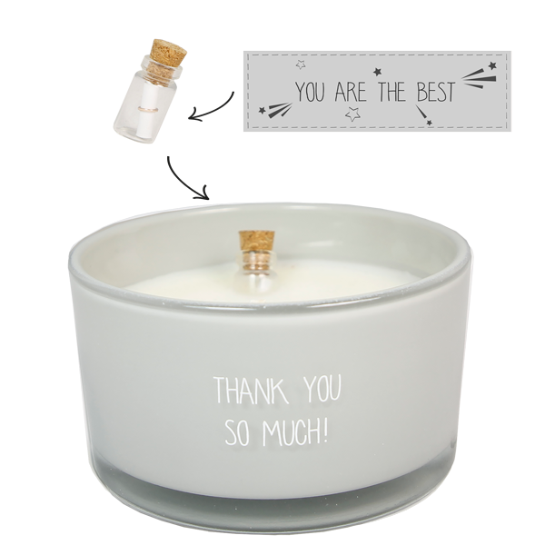 My Flame Flessenpost Kaars - Thank you so much