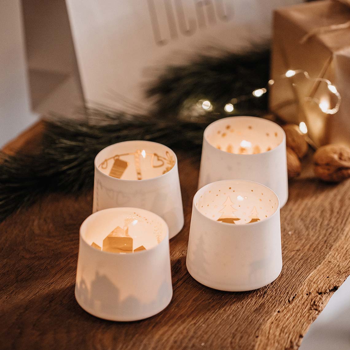 Räder Theelicht Schaduwspel 'Stad'