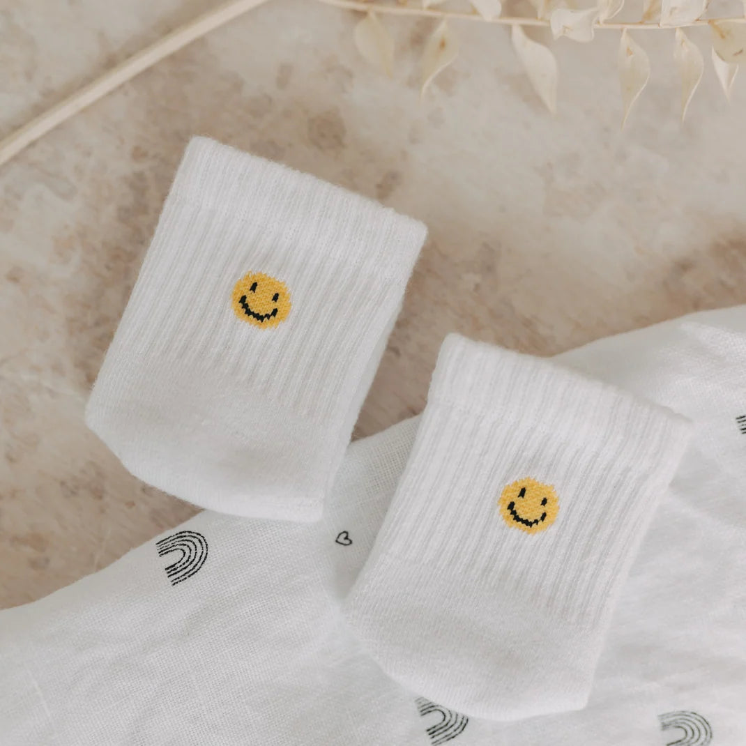 Eulenschnitt Sokken Baby "Smiley"