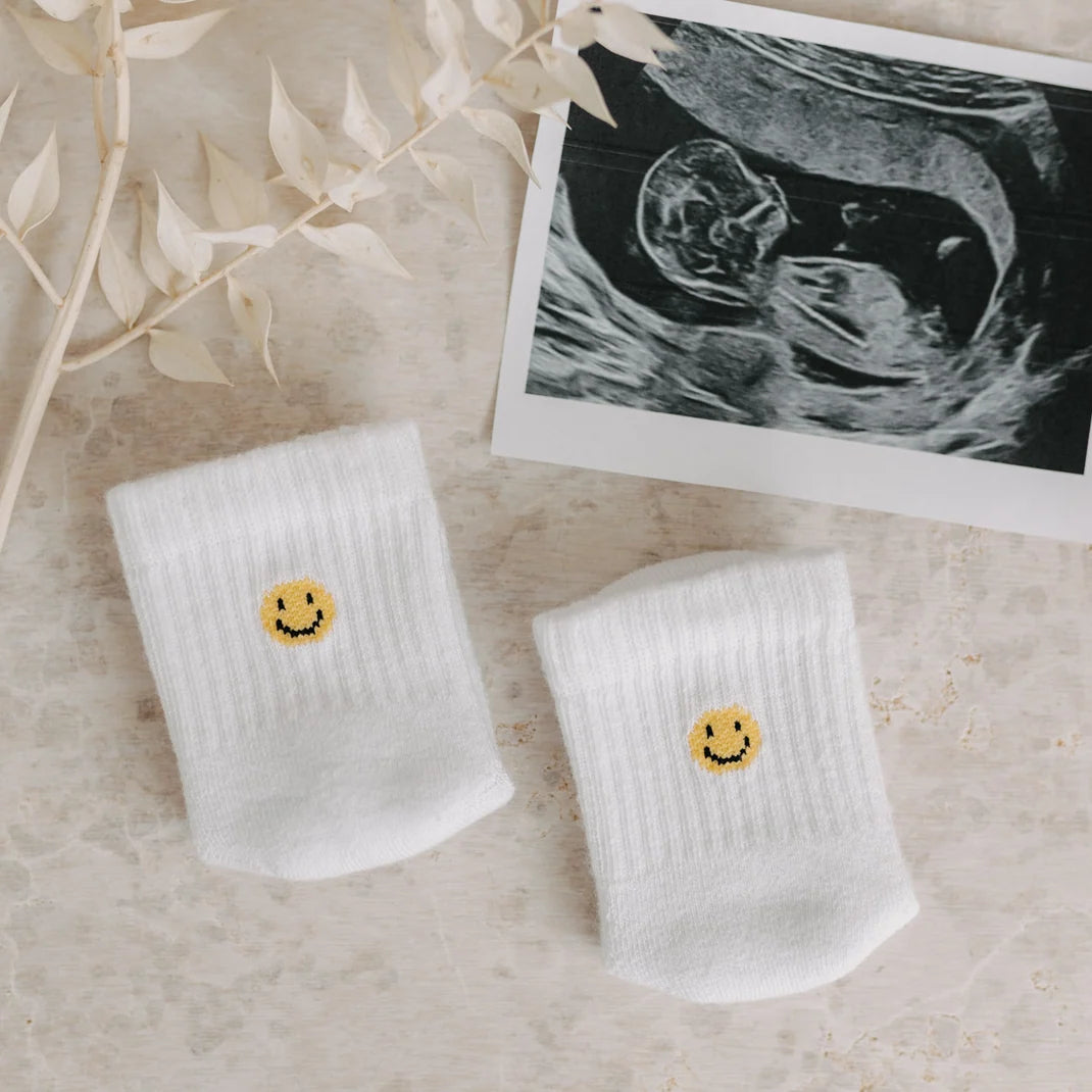 Eulenschnitt Sokken Baby "Smiley"