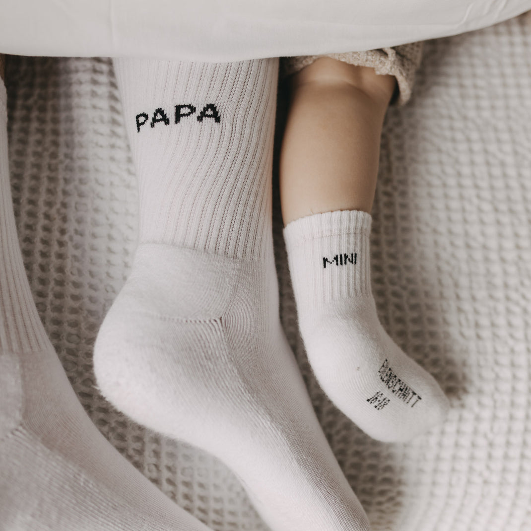 Eulenschnitt Sokken "Papa" L