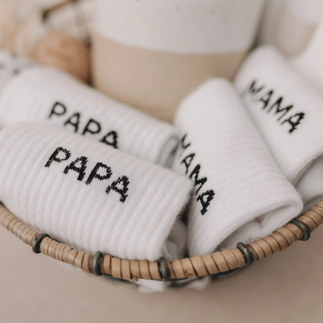 Eulenschnitt Sokken "Papa" L