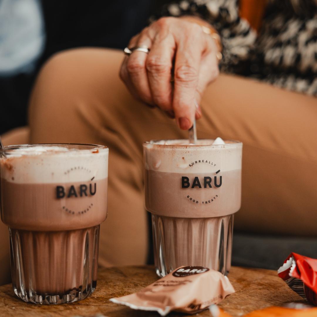 Barú 'Swirly Hot Chocolate Poeder - single serve zakje'